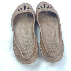 Crocs Brown Alice Slingback Mary Jane Style Sandal, Womens Size 8 wide